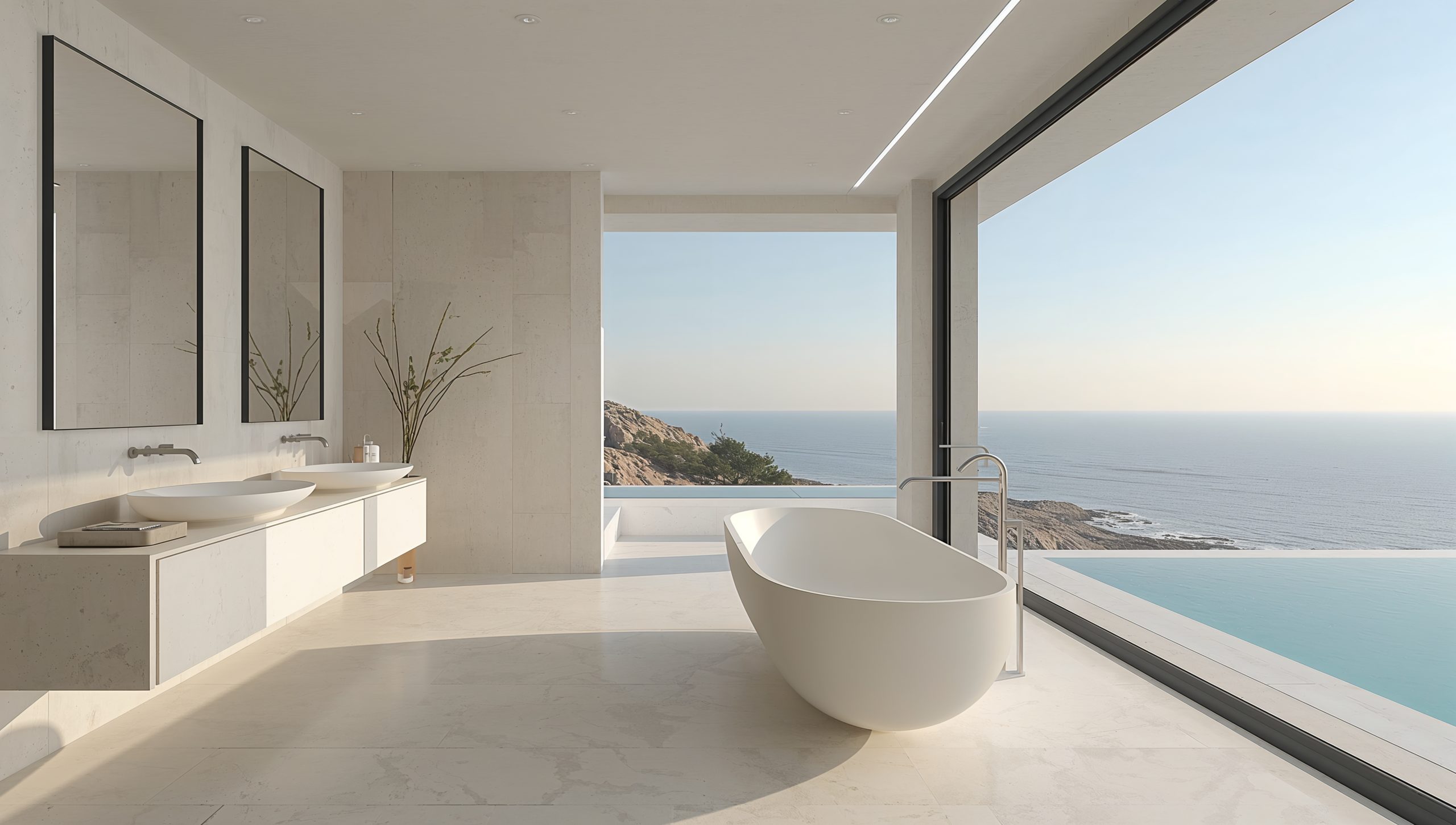 Lucid Origin Ultraluxury real estate photograph Interior of a 3